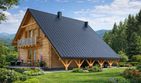 Projekt domu L-33 Dom lublińska - z bali - parterowy z poddaszem dom o powierzchni 123,70 m², dach dwuspadowy - ujęcie 3