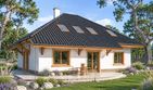 Projekt domu Kasia - parterowy z poddaszem dom o powierzchni 139,80 m², dach kopertowy - ujęcie 2