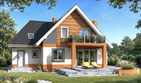 Projekt domu Rino II - parterowy z poddaszem dom o powierzchni 229,70 m², dach wielospadowy - ujęcie 2