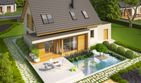 Projekt domu Nikodem G1 - parterowy z poddaszem dom o powierzchni 121,92 m², dach dwuspadowy - ujęcie 3