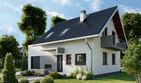 Projekt domu Zeta Karbo (1373) - parterowy z poddaszem dom o powierzchni 93,50 m², dach dwuspadowy - ujęcie 4