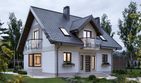 Projekt domu Helena Neo (1383) - parterowy z poddaszem dom o powierzchni 122 m², dach dwuspadowy - ujęcie 2