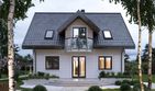 Projekt domu Helena Neo (1383) - parterowy z poddaszem dom o powierzchni 122 m², dach dwuspadowy - ujęcie 3