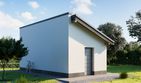 Projekt garażu 09 (213) - parterowy dom o powierzchni 19,50 m², dach jednospadowy - ujęcie 2