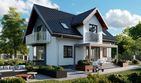 Projekt domu Tytus (1287) - parterowy z poddaszem dom o powierzchni 148,30 m², dach dwuspadowy - ujęcie 3