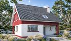 Projekt domu Filip (Energo) - parterowy z poddaszem dom o powierzchni 137,90 m², dach dwuspadowy - ujęcie 2