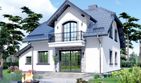 Projekt domu APS 146 - parterowy z poddaszem dom o powierzchni 119,80 m², dach naczółkowy - ujęcie 3