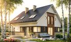 Projekt domu HG-C11 - parterowy z poddaszem dom o powierzchni 130 m², dach dwuspadowy - ujęcie 2