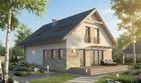 Projekt domu HG-N3 - parterowy z poddaszem dom o powierzchni 117,20 m², dach dwuspadowy - ujęcie 2