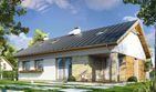 Projekt domu Oliwka wariant B - parterowy dom o powierzchni 95,53 m², dach dwuspadowy - ujęcie 2