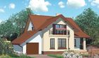 Projekt domu APS 085 + P - parterowy z poddaszem dom o powierzchni 169 m², dach dwuspadowy - ujęcie 2