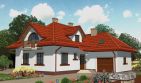 Projekt domu APS 083 + P - parterowy z poddaszem dom o powierzchni 169,30 m², dach kopertowy - ujęcie 2