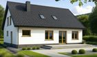Projekt domu Tymek a - parterowy z poddaszem dom o powierzchni 139,80 m², dach dwuspadowy - ujęcie 2