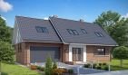 Projekt domu TK10GL2 - parterowy z poddaszem dom o powierzchni 169,23 m², dach dwuspadowy - ujęcie 2