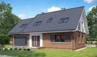 Projekt domu TK10GL2 - parterowy z poddaszem dom o powierzchni 169,23 m², dach dwuspadowy - ujęcie 3