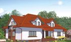 Projekt domu APS 026 - parterowy z poddaszem dom o powierzchni 261,50 m², dach kopertowy - ujęcie 2