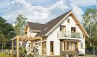 Projekt domu Zahira (1417) - parterowy z poddaszem dom o powierzchni 146,70 m², dach dwuspadowy - ujęcie 3