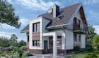 Projekt domu Mirona Solo (1466) - parterowy z poddaszem dom o powierzchni 112,20 m², dach dwuspadowy - ujęcie 3