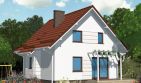 Projekt domu APS 123 - parterowy z poddaszem dom o powierzchni 96,40 m², dach dwuspadowy - ujęcie 2