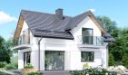 Projekt domu APS 141 NEW - parterowy z poddaszem dom o powierzchni 109,40 m², dach dwuspadowy - ujęcie 2