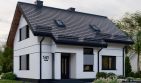 Projekt domu APS 141 NEW - parterowy z poddaszem dom o powierzchni 109,40 m², dach dwuspadowy - ujęcie 3