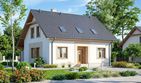Projekt domu Tamarillo - parterowy z poddaszem dom o powierzchni 109,90 m², dach dwuspadowy - ujęcie 2
