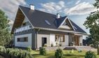 Projekt domu Saba (1500) - parterowy z poddaszem dom o powierzchni 148,40 m², dach dwuspadowy - ujęcie 3