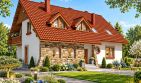 Projekt domu BW-45 agroturystyczny - parterowy z poddaszem dom o powierzchni 213,40 m², dach dwuspadowy - ujęcie frontu