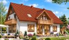 Projekt domu BW-45 agroturystyczny - parterowy z poddaszem dom o powierzchni 213,40 m², dach dwuspadowy - ujęcie 2