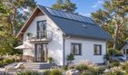 Projekt domu Domek Lipowy (020 JK V3) - parterowy z poddaszem dom o powierzchni 97,01 m², dach dwuspadowy - ujęcie 2