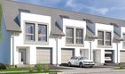 Projekt domu Diana A segment prawy - parterowy z poddaszem dom o powierzchni 98,90 m², dach dwuspadowy - ujęcie 3