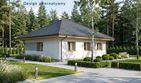 Projekt domu Modestus I - parterowy dom o powierzchni 58,02 m², dach kopertowy - ujęcie 3