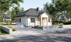 Projekt domu Modestus II - parterowy dom o powierzchni 58,02 m², dach kopertowy - ujęcie 2