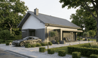 Projekt domu Humilis I - parterowy dom o powierzchni 69,14 m², dach dwuspadowy - ujęcie 5