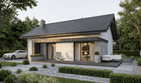 Projekt domu Humilis I - parterowy dom o powierzchni 69,14 m², dach dwuspadowy - ujęcie 11