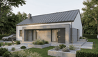 Projekt domu Humilis I - parterowy dom o powierzchni 69,14 m², dach dwuspadowy - ujęcie 13