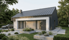 Projekt domu Humilis I - parterowy dom o powierzchni 69,14 m², dach dwuspadowy - ujęcie 14