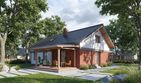 Projekt domu Rectus I - parterowy dom o powierzchni 87,67 m², dach dwuspadowy - ujęcie 2