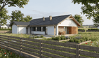 Projekt domu Angustus I G2 - parterowy dom o powierzchni 91,44 m², dach dwuspadowy - ujęcie 2