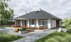 Projekt domu Validus I P - parterowy dom o powierzchni 141,54 m², dach wielospadowy - ujęcie 2