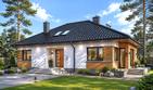 Projekt domu Marcel - parterowy dom o powierzchni 135,65 m², dach kopertowy - ujęcie 2