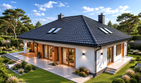 Projekt domu Marcel - parterowy dom o powierzchni 135,65 m², dach kopertowy - ujęcie 3