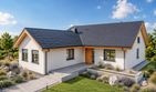 Projekt domu Simon 01 (dwulokalowy) - parterowy dom o powierzchni 159,48 m², dach dwuspadowy - ujęcie 3