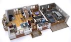 Projekt domu BW-27 wariant 3 - parterowy z poddaszem dom o powierzchni 139,90 m², dach dwuspadowy - ujęcie 4