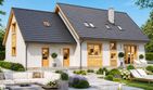 Projekt domu BW-27 wariant 3 - parterowy z poddaszem dom o powierzchni 139,90 m², dach dwuspadowy - ujęcie 2