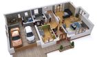 Projekt domu BW-27 wariant 2 - parterowy z poddaszem dom o powierzchni 143,40 m², dach dwuspadowy - ujęcie 4