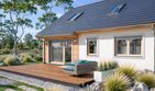 Projekt domu Katia b1g - parterowy z poddaszem dom o powierzchni 187 m², dach dwuspadowy - ujęcie 3