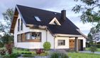Projekt domu Amelia Nano (1571) - parterowy z poddaszem dom o powierzchni 89,90 m², dach dwuspadowy - ujęcie 3
