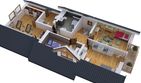 Projekt domu BW-03 wariant 5 - parterowy z poddaszem dom o powierzchni 108,70 m², dach dwuspadowy - ujęcie 5