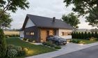 Projekt domu Compressus I g1 - parterowy dom o powierzchni 112,61 m², dach dwuspadowy - ujęcie 3